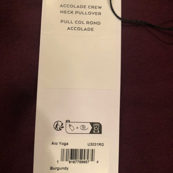 LAST ONE--Alo Yoga Accolade Crew Neck Sweatshirt--Small NWT - Picture 4 of 4